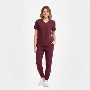 AVEE SCRUB SET - MAROON