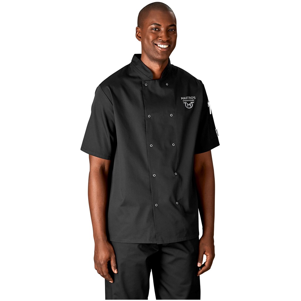 CHEF JACKET - SHORT SLEEVE BLACK